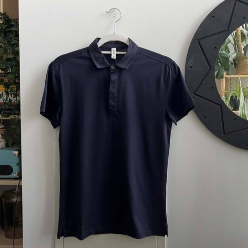 NWT FRANK&OAK NAVY COTTON POLO - NEW